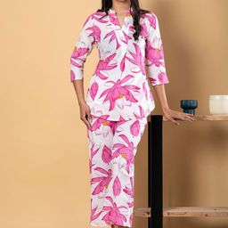 Readiprint Printed Mandarin Collar Tunic With palazzos Co-Ords-picture-33