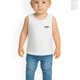 KidBee Infant Boys Pack Of 3 Printed Pure Cotton Basic Vests-picture-6