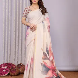 Moda Rapido Floral Printed Zari Mangalagiri Saree-picture-38