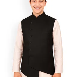 BAESD Asymmetric Single Breasted Nehru Jacket-image-92