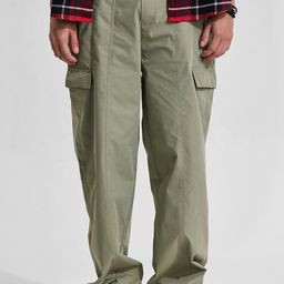 Snitch Men Olive Loose Fit Cargo Pants-image-59