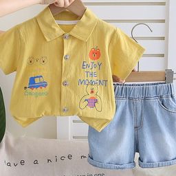 LULU & SKY Boys Shirt with Shorts-picture-44