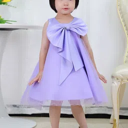 LULU & SKY Girls A-Line Dress With Bow Detail-picture-16