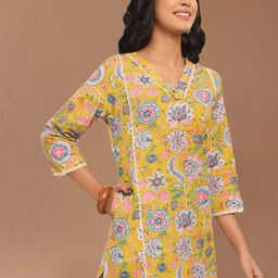 Varanga Women Ethnic Motifs Printed Cotton Straight Kurta-picture-45