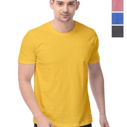 COLOR CAPITAL Unisex Pack Of 4 Solid Round Neck Cotton T-shirts-image-66