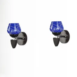 SOMIL Blue Glass Cylinder Wall Lamps-image-52