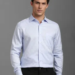 Louis Philippe Men Classic Spread Collar Floral Printed Cotton Formal Shirt-picture-30