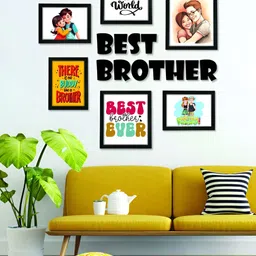 Aura Black & White 5 to 7 Pieces MDF Wall Photo Frames-image-66