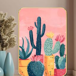 Myntra Elegant Homes Pink & Green Wood Abstract Wall Paintings-image-29
