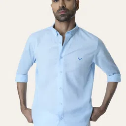 PERCH Men Slim Fit Opaque Casual Shirt-picture-6
