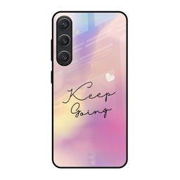 QRIOH Keep Going Typography Printed Samsung Galaxy S25 Plus 5G Silicone Back Case-image-65