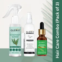 QLERIX Set Of 3 Rosemary Water Spray, Hair Oil Serum & Hair Heat Protector Spray -230 ml-42