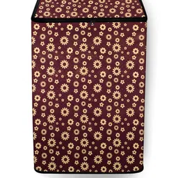 The Furnishing Tree Washing Machine Cover Floral Pattern Coffee Compatible for Whirlpool 7.5 Kg Ful-image-49