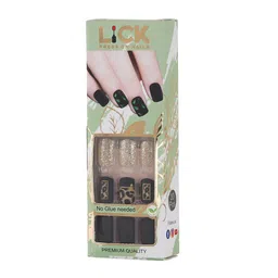 LICK 30 Pcs Reusable French Manicure Stick On Nails with Application Kit - LKC-88-64 image 3