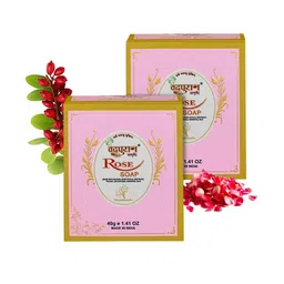 VEDPURAN Set Of 2 Rose Soap With Lavender Oil - 40 g Each-13