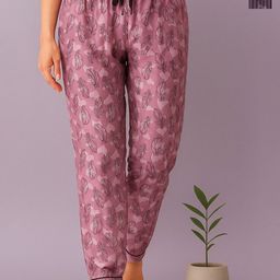 ETC Womenb Pack Of 2 Printed Mid-Rise Lounge Pants-picture-40