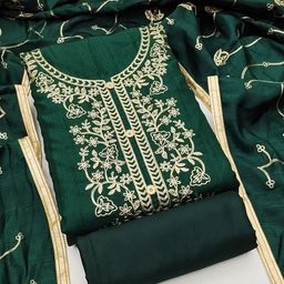 MANVAA Floral Embroidered Unstitched Dress Material-picture-47