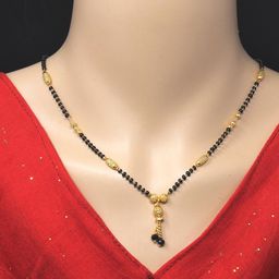 SONI JEWELLERY Gold-Plated Artificial Beads Mangalsutra-image-66