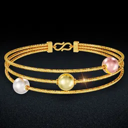 Joyalukkas Layered Pearl Grace Gold Bracelet-image-59