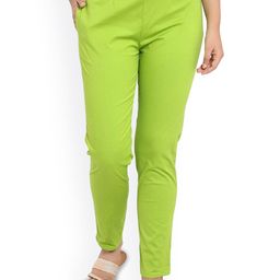 MIXFIT Women Slim Fit Mid-Rise Cotton Trousers-picture-26
