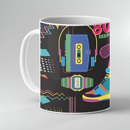 Keviv Multicoloured Text or Slogans Printed Ceramic Glossy Mugs Set of Cups and Mugs-image-17