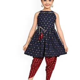 BAESD Girls Floral Printed Regular Kurti with Dhoti Pants-image-40