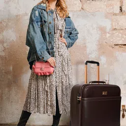 REDHORNS Textured Hard-Sided Cabin Trolley Suitcase-image-86