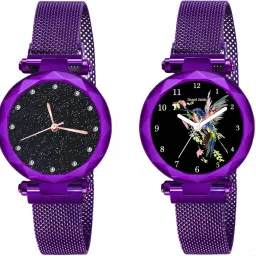 analogue wrist watches for men watches gift | gift for men | latest watches Analog Watch - For Men Magnet 12D Purple Piyush & Magnet Indian Bird Purple Piyush-image-71
