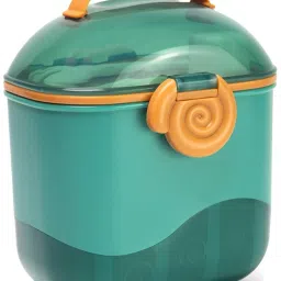 Baby Formula Dispenser 550ml Travel Milk Powder Container with Handle Blue - Food Grade Plastic-2