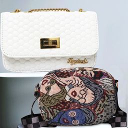 BANDICOOT PU Structured Sling Bag with Quilted-10