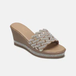 Marc Loire Women Embellished Open Toe Wedge Heeled Sandals-image-26