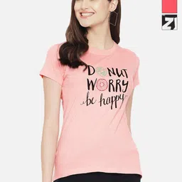 Tromko Women Pack of 3 Graphic Printed Round Neck Cotton Regular Fit T-shirts-picture-43