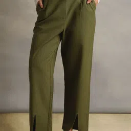 H&M Women Khaki Trousers-picture-36