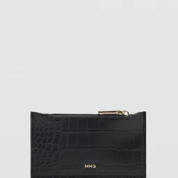 MANGO Women Animal Textured Card Holder-4
