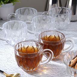Aura Transparent Solid Glass Transparent Mugs Set of Cups and Mugs-34