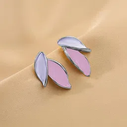 Krelin Silver-Plated Leaf Shaped Studs-picture-51