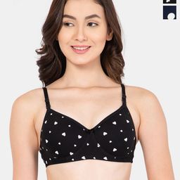 Lady Lyka Polka Dot Bra Medium Coverage Lightly Padded-image-1