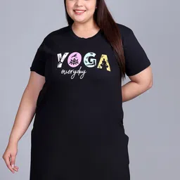 IN Love Women Plus Size Printed Cotton Lounge Tshirts-image-95