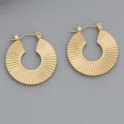 FIMBUL Circular Drop Earrings-1