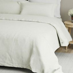 Boutique Living India White 100% Cotton 300 TC King Bedsheet with 2 Pillow Covers-image-16