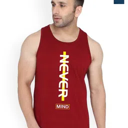 SLOWLORIS Pack Of 2 Printed Gym Vests SL26 COMBO (LOUD PEACOCK) (NVR MAROON)-picture-6