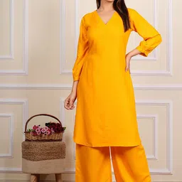 HEBA V-Neck Straight Kurta With Palazzo-picture-47