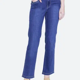 FCK-3 Women Straight Fit High-Rise Light Fade Stretchable Jeans-picture-5