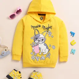 Lazy Shark Girls Printed Hooded Pullover-55