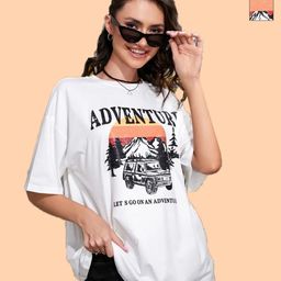 Metronaut Women Pack of 2 Graphic Printed Round Neck Cotton Oversized T-shirts-picture-13