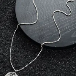 StyleCast x Revolte Stainless Steel Silver-Plated Minimal Necklace-33