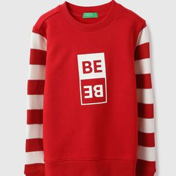 United Colors of Benetton Boys Long Sleeves Striped Sweatshirt-image-81