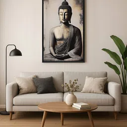 999Store Grey & Brown 1 Piece Canvas Other Wall Paintings-image-68
