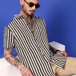 THE BEETEL HOUSE Men Vertical Striped Relaxed Regular Fit Casual Shirt-image-26