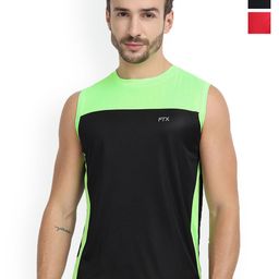 FTX Pack Of 3 Colourblocked Round Neck Gym Vests 709-3_709-4_709-6-S-image-41